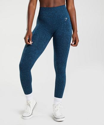 Gymshark Adapt Animal Seamless Ženske Tajice Tamnoplave | HR 4104JPQ